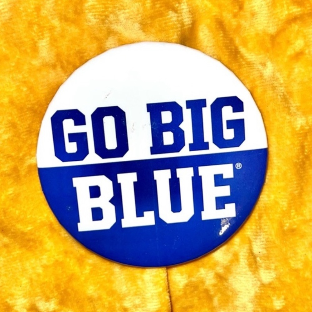 🤩 5 FOR $15 NWOT Go Big Blue Pin